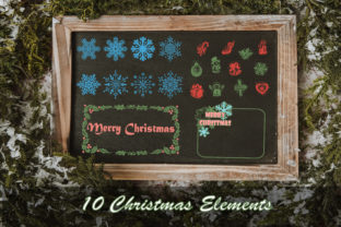 10 Christmas Elements Illustrations