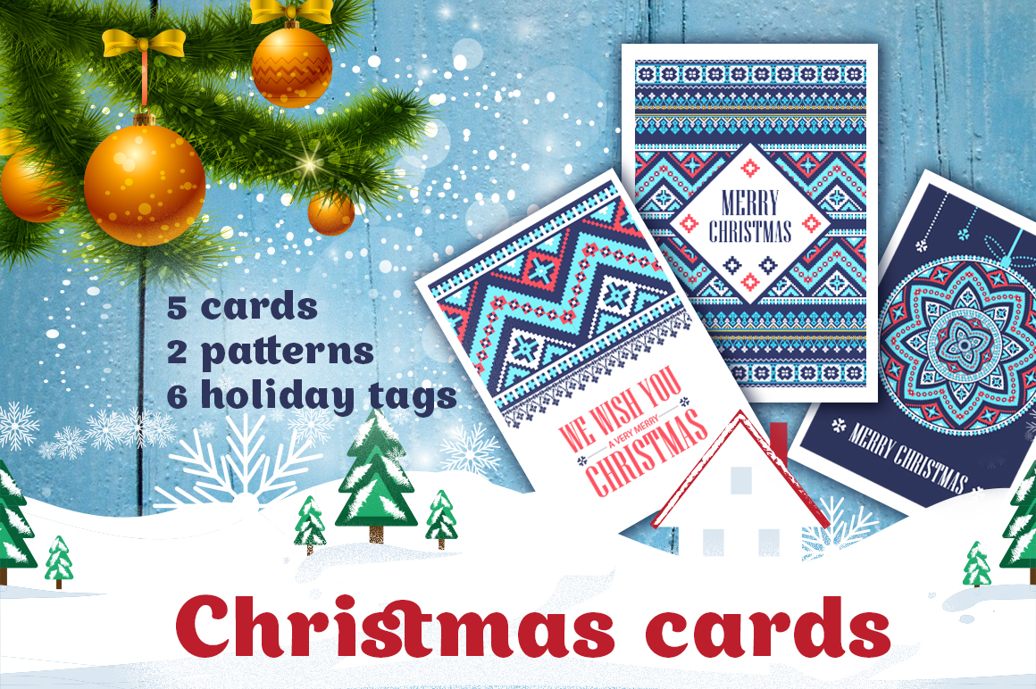 Christmas Cards, Patterns and Tags for Crafts