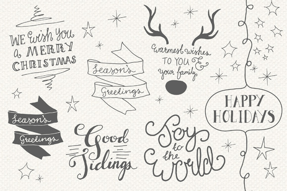 Christmas Overlays Set 4 for Crafts