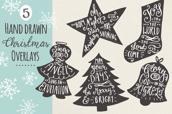 Christmas Overlays Set 7 for Crafts & Local Business Branding