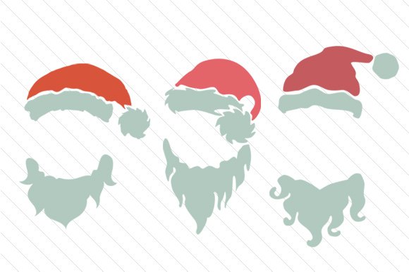 Santa Hat Monogram Frames