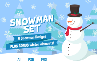 Snowman Set Illustrations