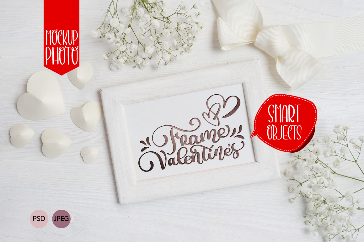 Valentine’s Wooden Frame Mock Up — Frames Amp